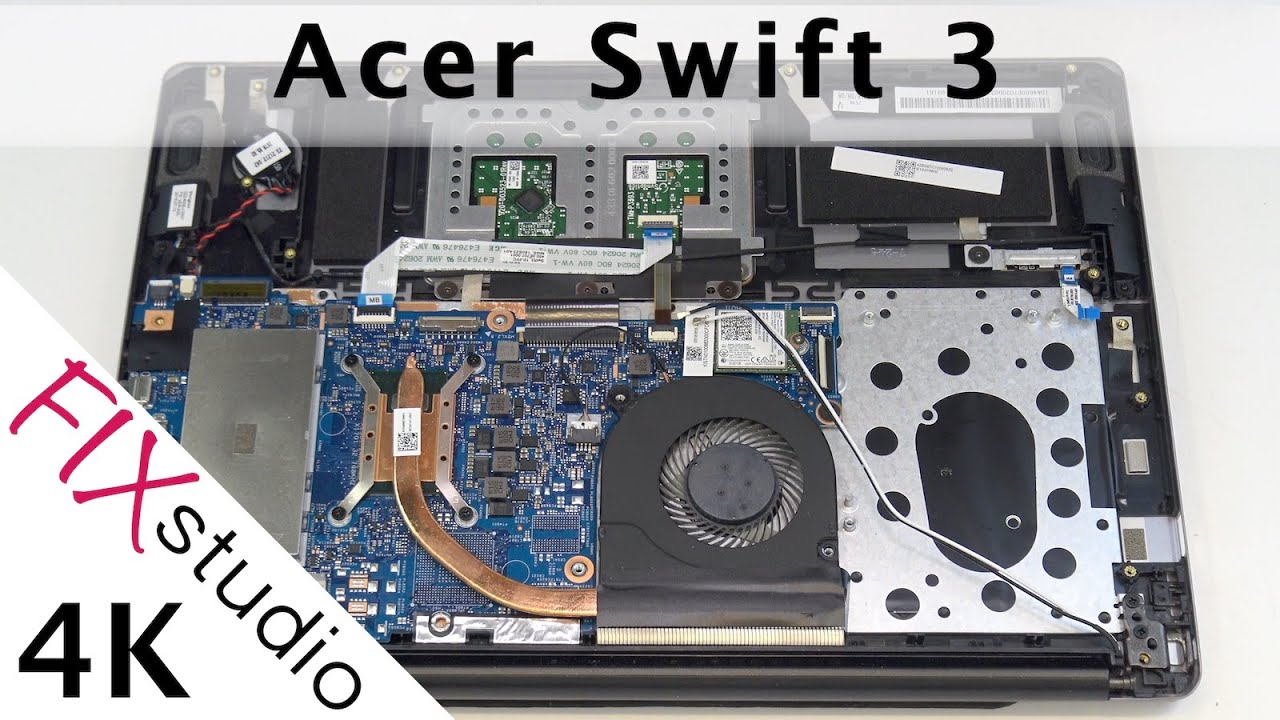 Acer Swift 3 - disassemble [4K]
