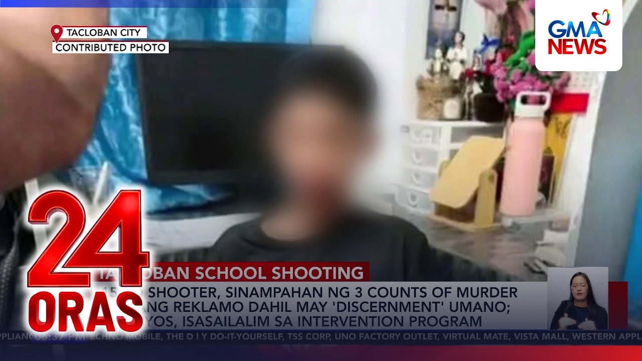 Criminal raps filed vs 15-yo suspect in Tacloban school shooting | 24 Oras