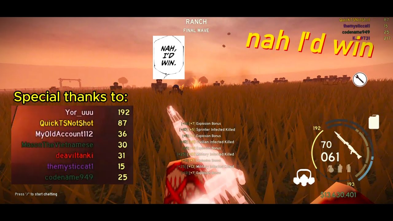 ROBLOX Those Who Remain | Classic Ranch with low levels (clutch)