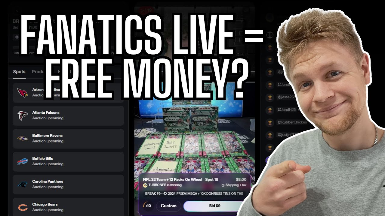 Fanatics Live подарили мне 50 долларов бесплатно... и я получил новичок Дрейка Мэйе!
