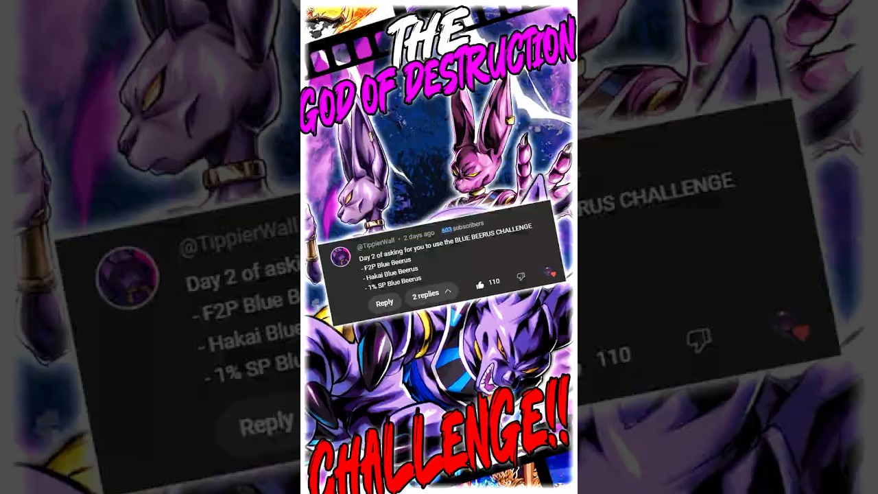 The GOD OF DESTRUCTION Challenge?! Using Beerus in Dragon Ball Legends