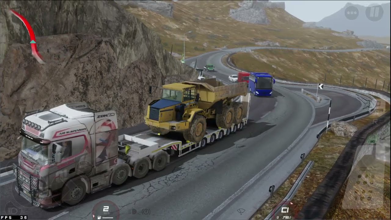 INSANE Heavy Load Truck Climbing Dangerous Mountain Road 😱 | Extreme Truck Driving Gameplay