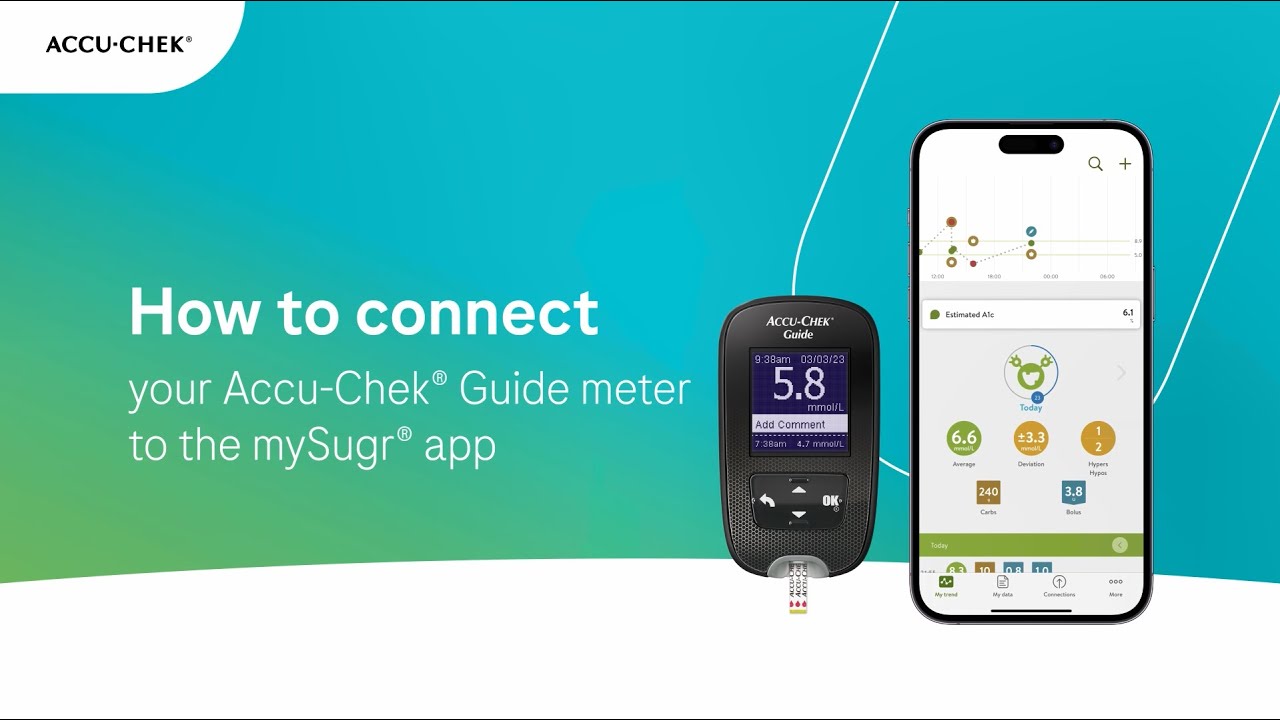 How to connect your Accu-Chek Guide to mySugr (ios, mmolL)