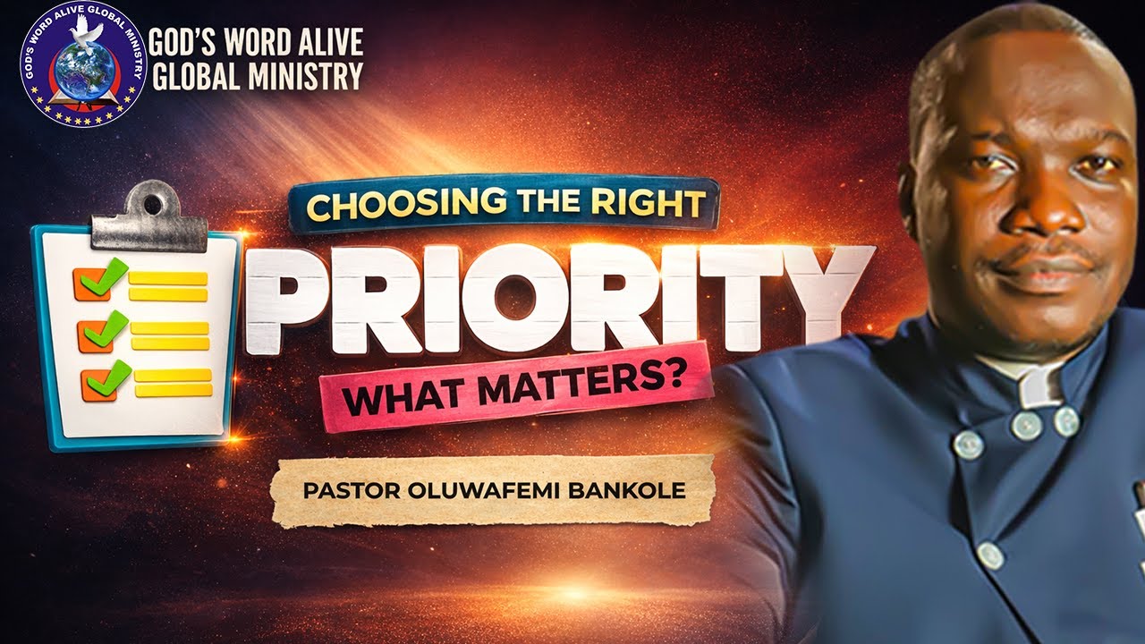 PRIORITY: Choosing the One Thing That Matters | First Sunday Service 2026 - Pastor Oluwafemi Bankole