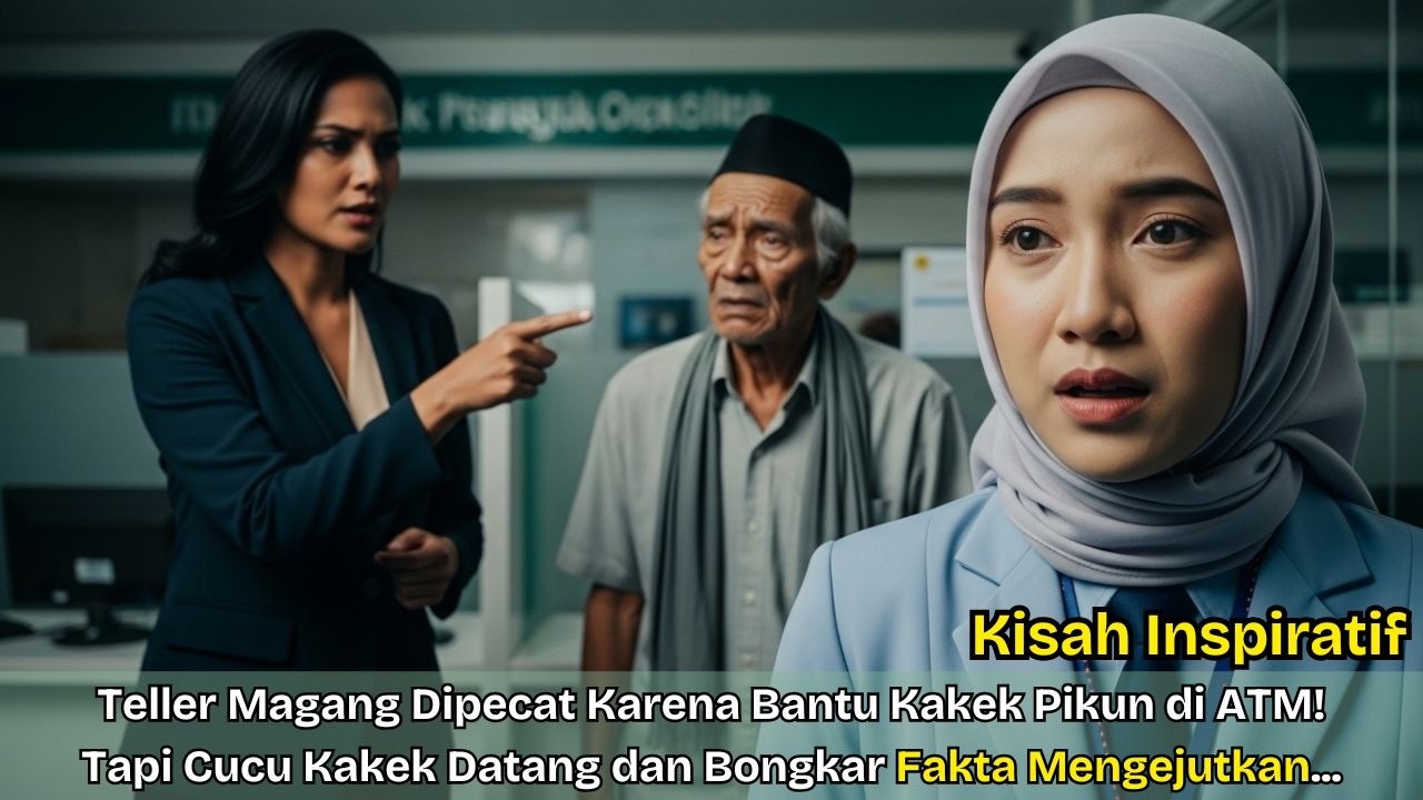 Teller Magang Dipecat Karena Bantu Kakek Pikun di ATM, Tapi Cucu Kakek Datang dan Bongkar Fakta!