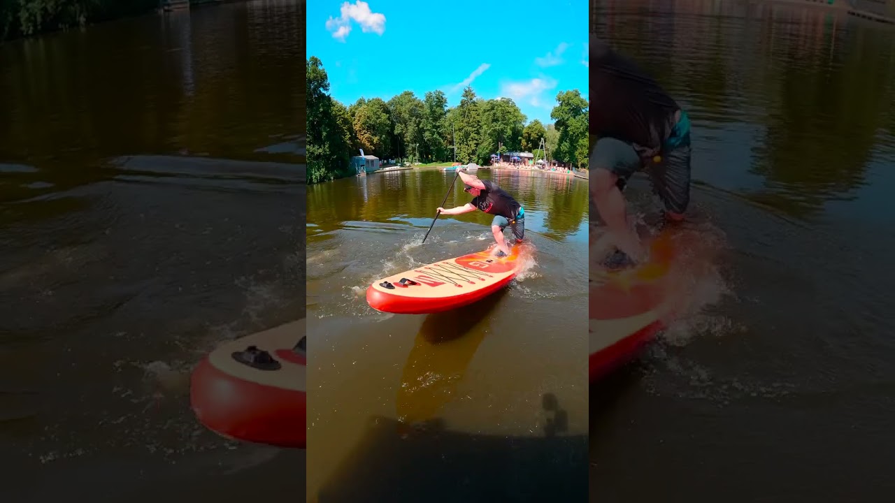 Goofy Reverse stoke pivot turn&nbsp;#standuppaddle #sup #suplife #supfreestyle