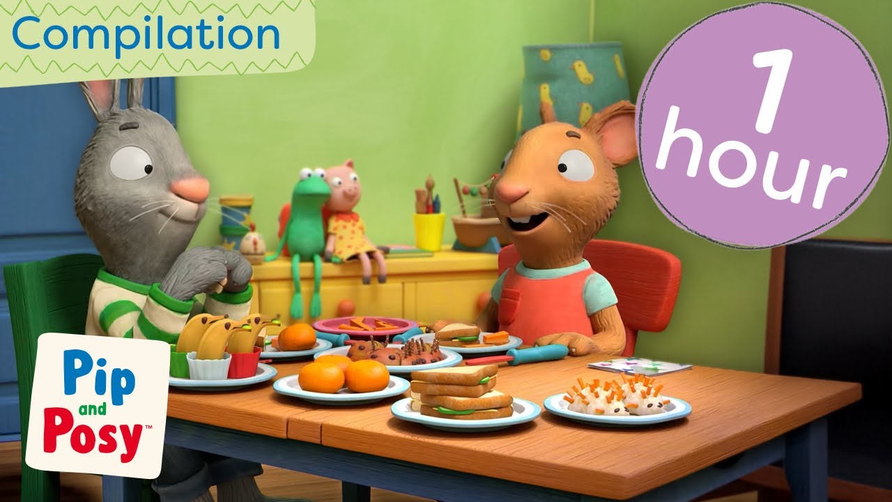 Pip and Posy Video to Watch Whilst You Eat! | @pipandposy | 1 Hour of Cartoons | Compilation
