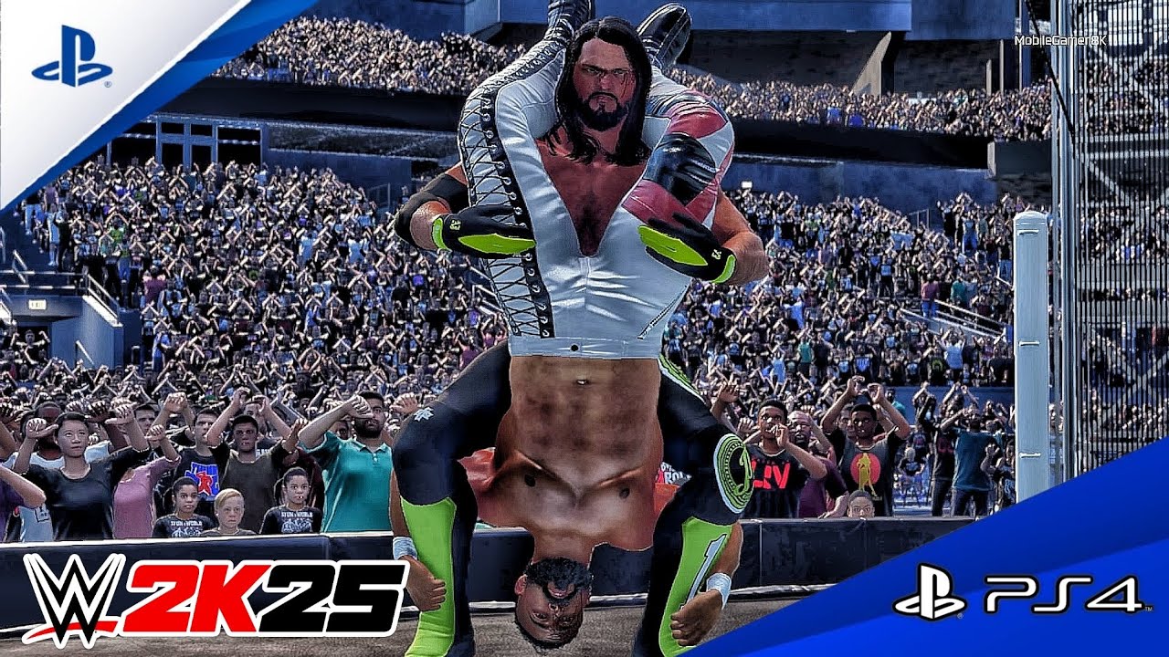 WWE 2K25 - Эй Джей Стайлз против Андраде - Подпольный матч 