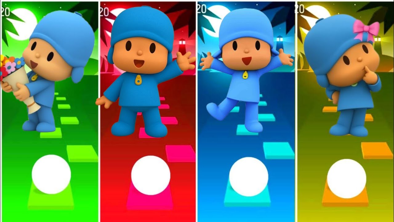 Pocoyo vs pocoyo vs Pocoyo vs pocoyo Tilse hop Edm rush game. 