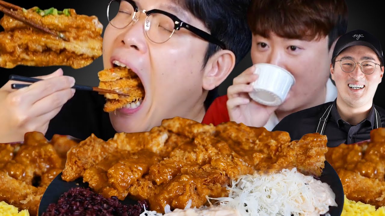 소스에 흠뻑 젖은 축촉하고 부드러운 경양식 돈까스 추억의 그 맛 극락 먹방 feat.엠브로 ASMR PORK CUTLET MUKBANG
