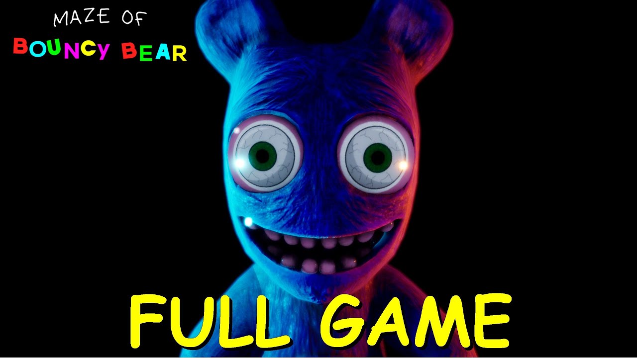 Maze of Bouncy Bear 1 Full Game & ENDING Gameplay + Jumpscares