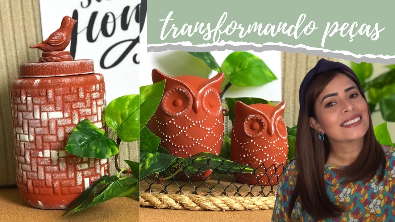 IDEIA LINDA COM POTE DE PLÁSTICO - RECICLAGEM NA DECORAÇÃO/ Farmhouse