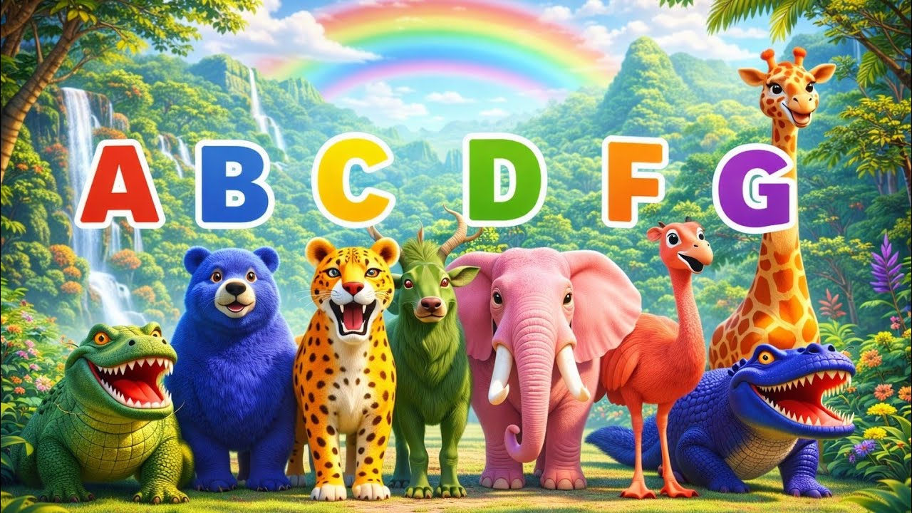 Safari Animal Colorful Songs |Animal Safari | And ABC ALPHABET