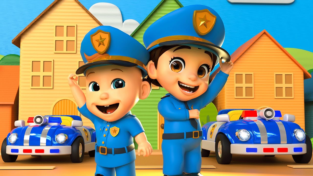 Playtime with Police Cars! Helping People Is Kind | Kids Nursery Rhymes with Baby Coco