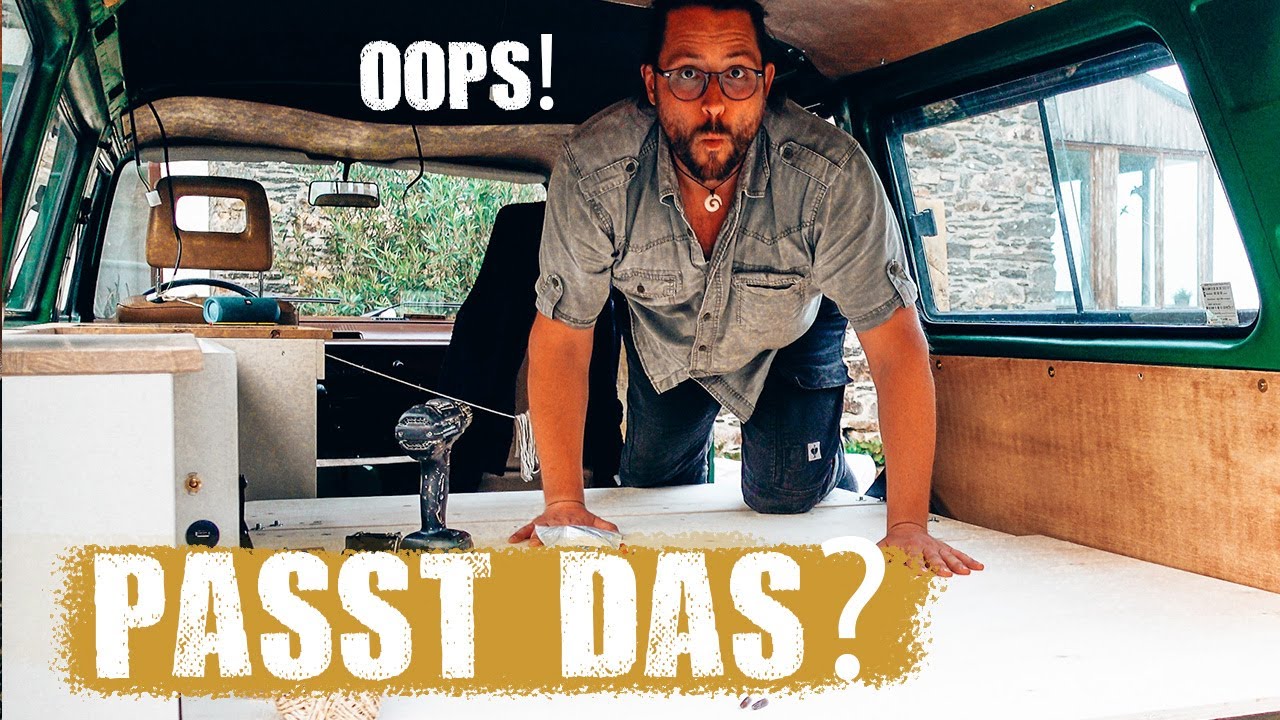 Außergewöhnliches Bett für unseren VW T3 Bulli - INNENAUSBAU - VLOG 144 - travelwithbus