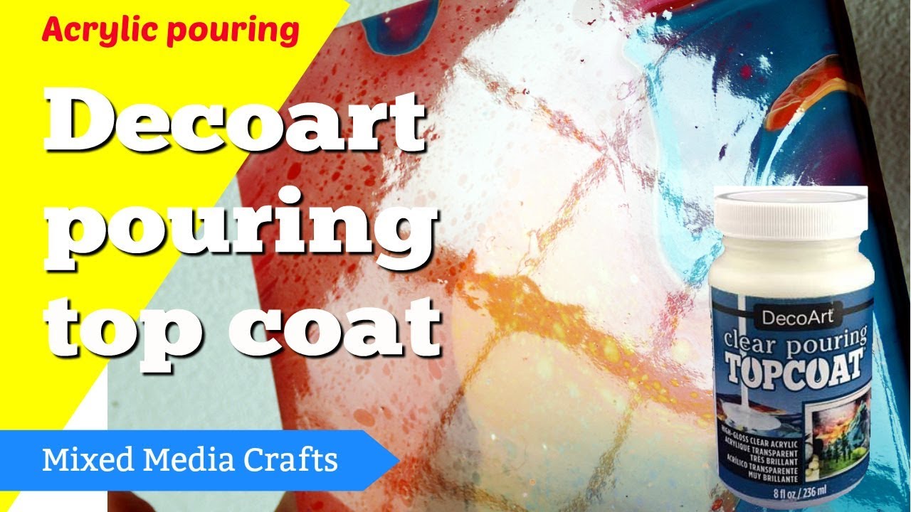 DecoArt Pouring Topcoat review and test on ceramic tiles