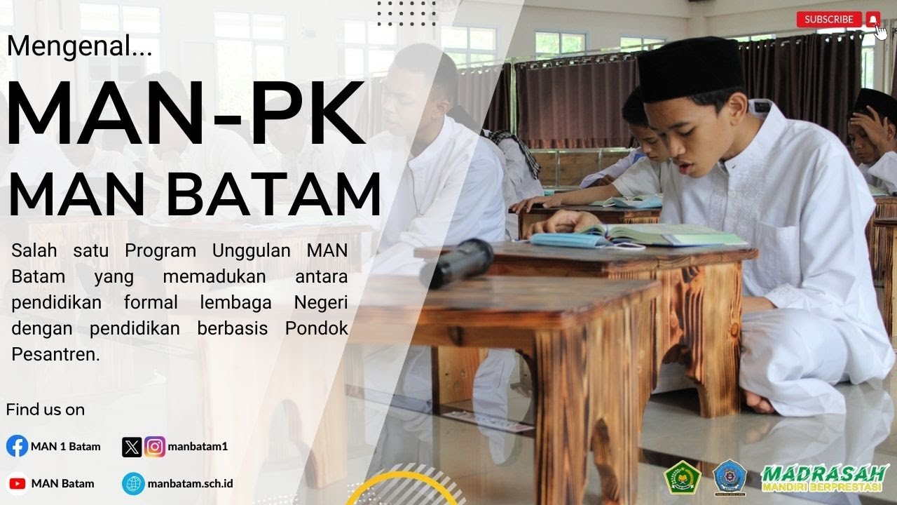 Profil MAN PK - MAN Batam | Program Unggulan Berbasis Pondok Pesantren