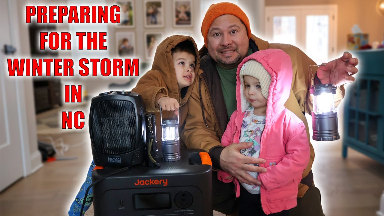 Preparing For The Winter ICE Storm In North Carolina