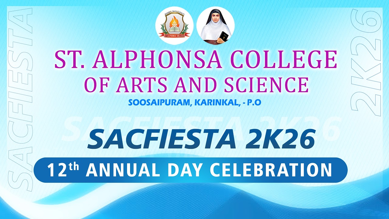 ST.ALPHONSA COLLEGE OF ARTS AND SCIENCE , kARUNKAL. SACFIESTA 2K26 / 12TH ANNUAL DAY #sridharsena
