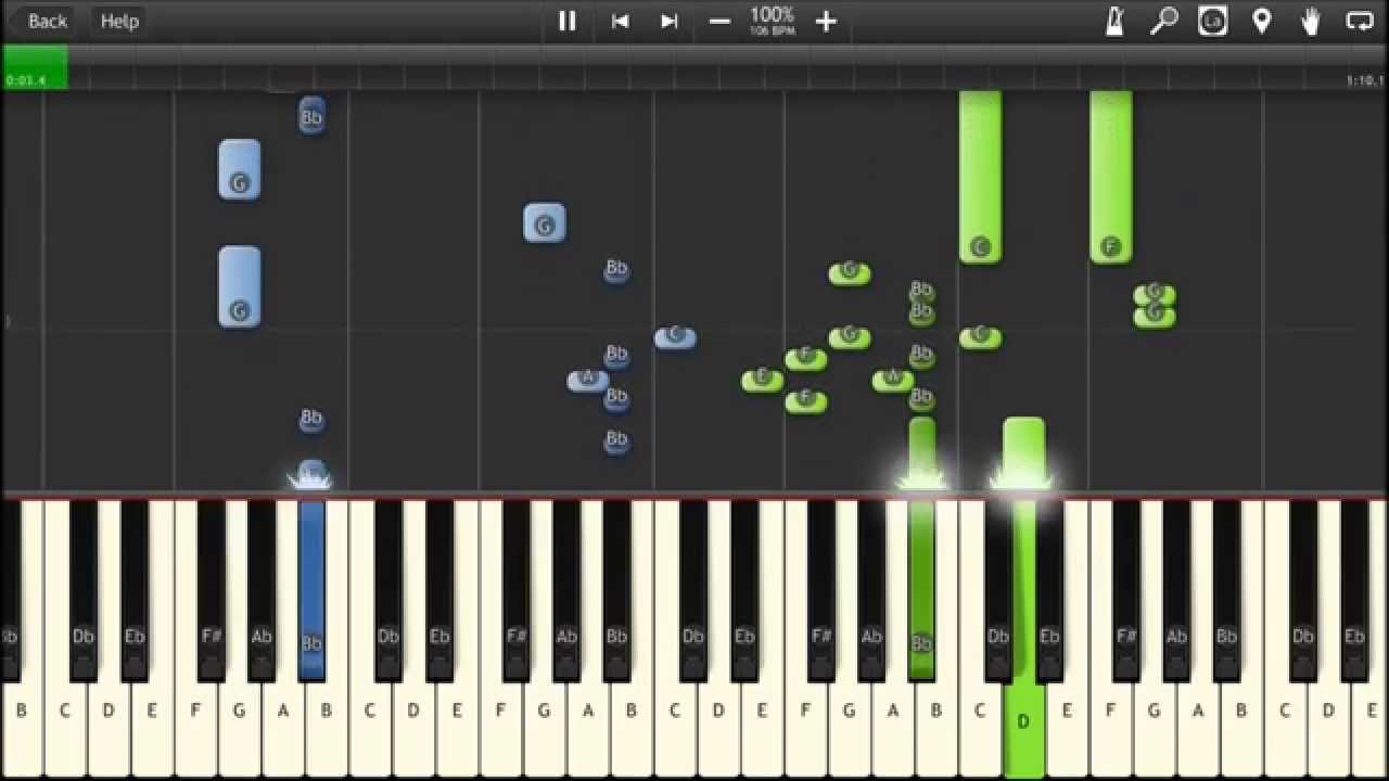 Castlevania II: Simon's Quest - The Silence of Daylight on Piano (Synthesia)