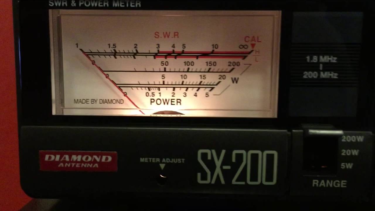 Diamond SX-200 SWR/Wattmeter Demonstration