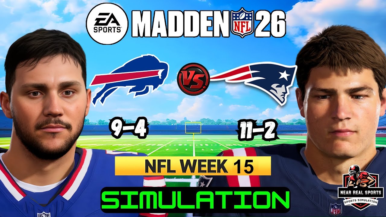 BILLS vs PATRIOTS | NFL WEEK 15 | MADDEN 26 PREDICTIONS