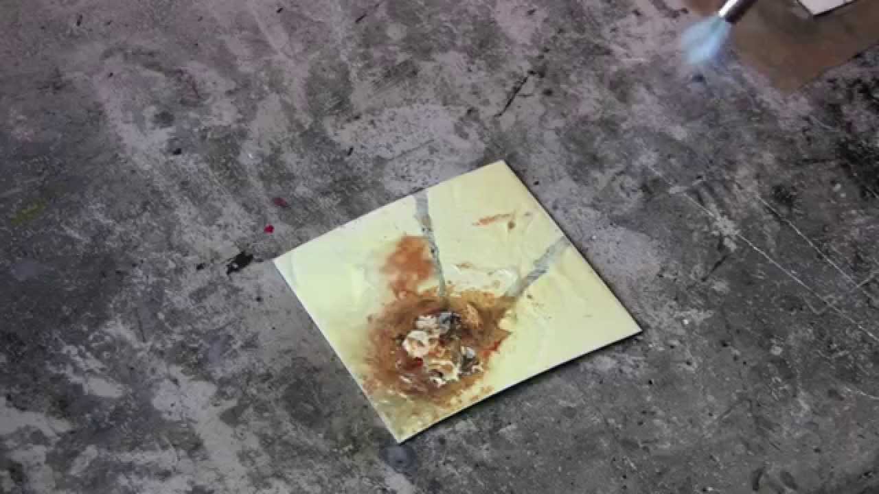 Encaustic Technique 6 Wood Glue Burn