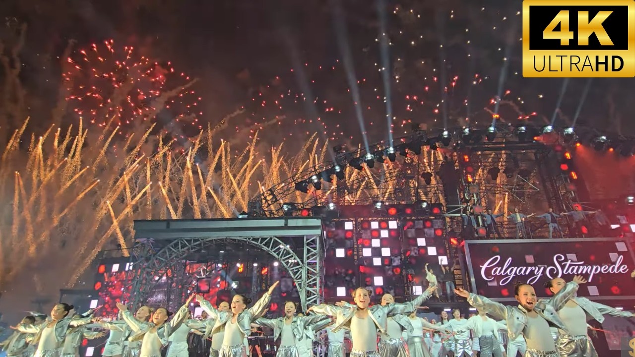 Calgary Stampede Grandstand Show & Fireworks in 4K
