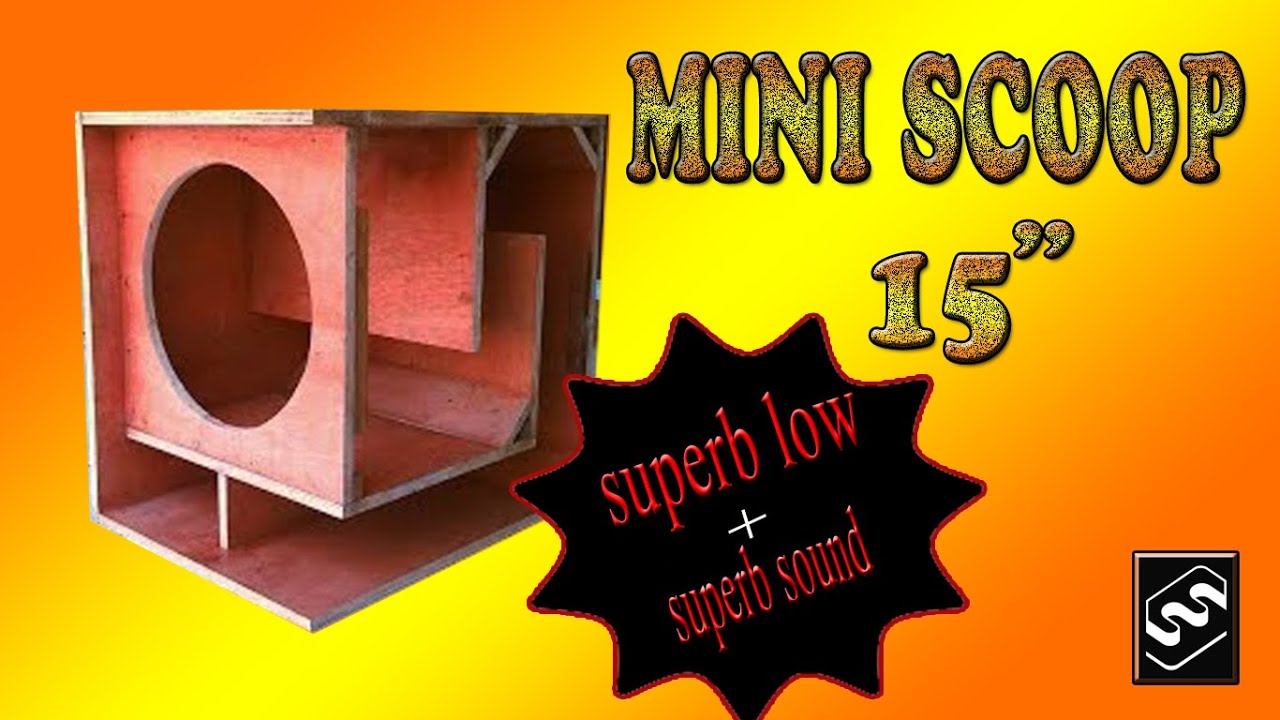 MINI SCOOP 15 INCH  sub woofer box  design plan | using sketchup pro  | ELEGANT ENENTS ENTERTAINMENT