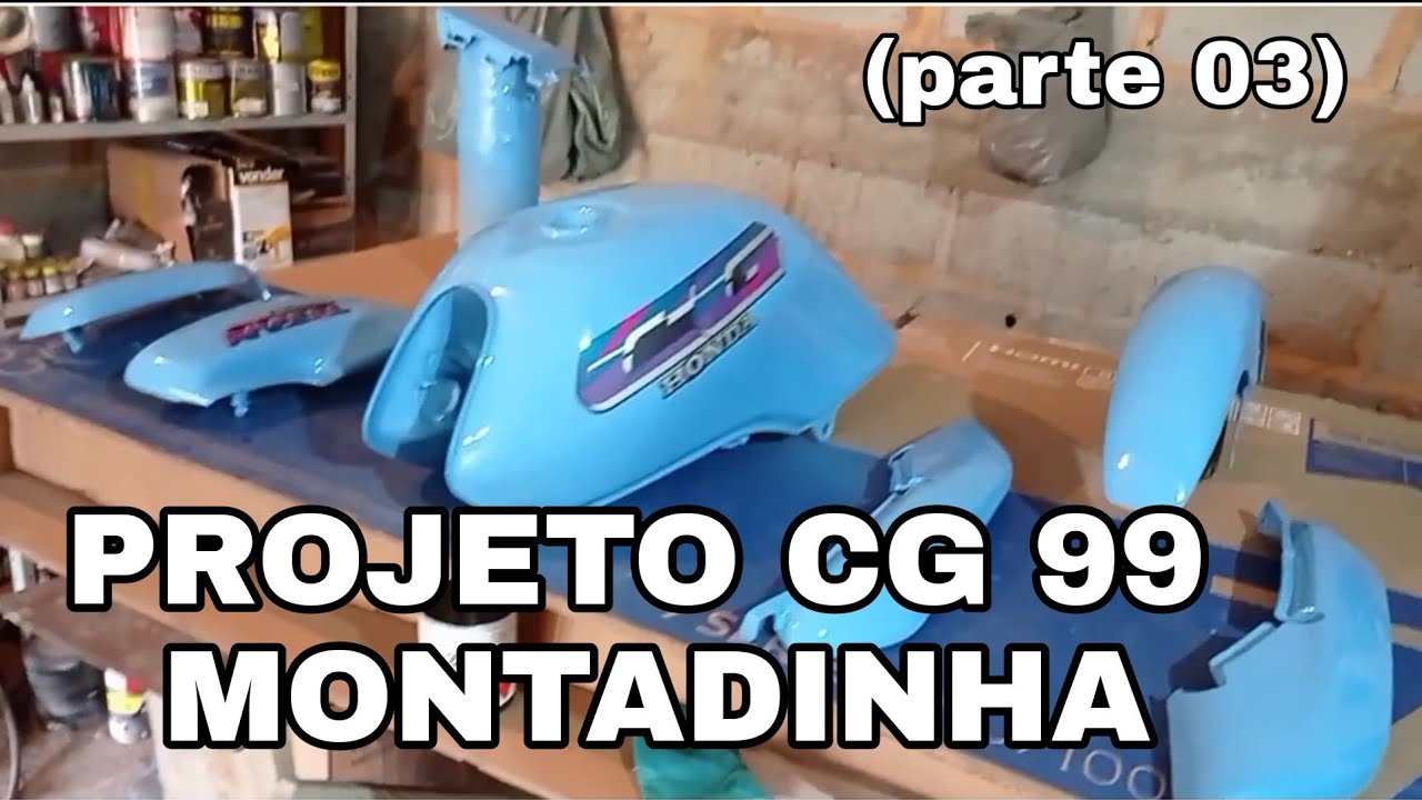 PINTURA COM PISTOLA ELETRÌCA PEÇAS DE MOTO