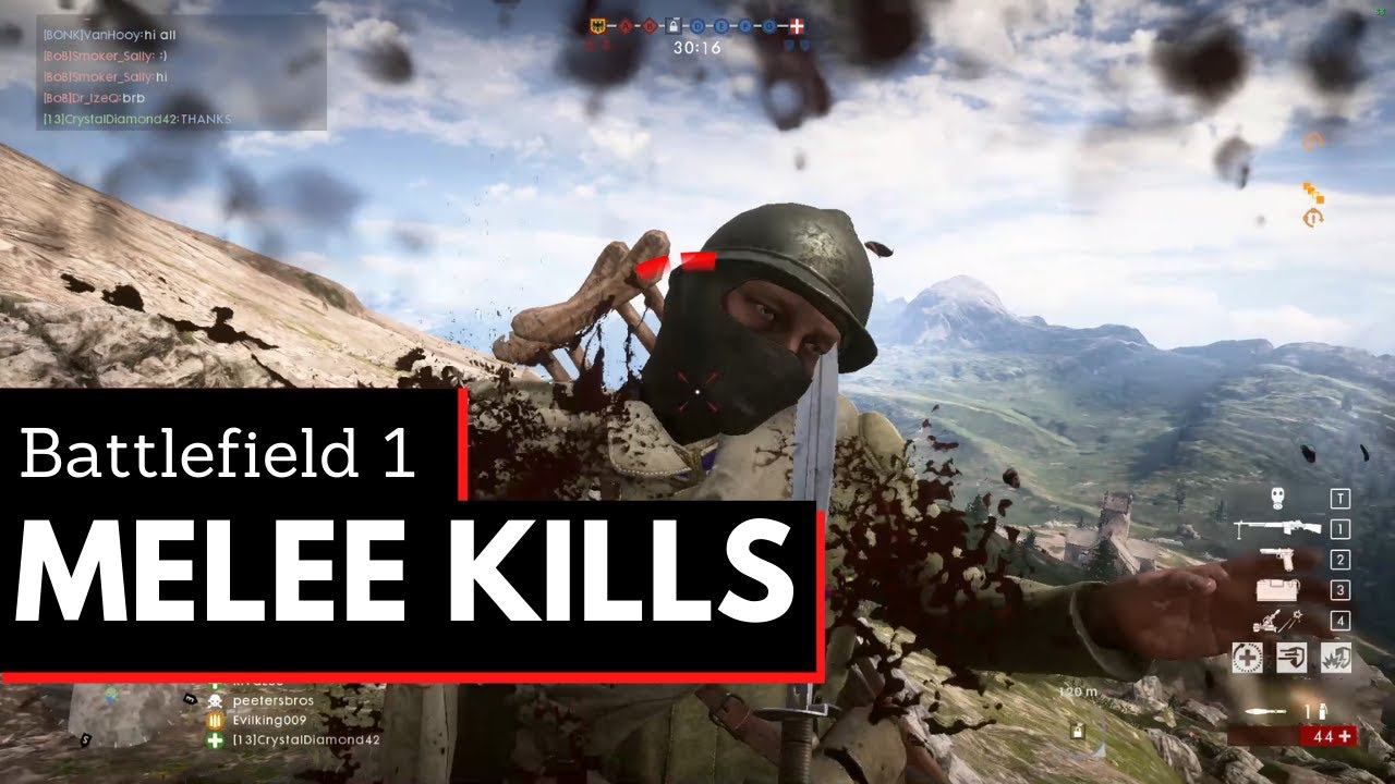 Battlefield 1 Melee Kills Compilation