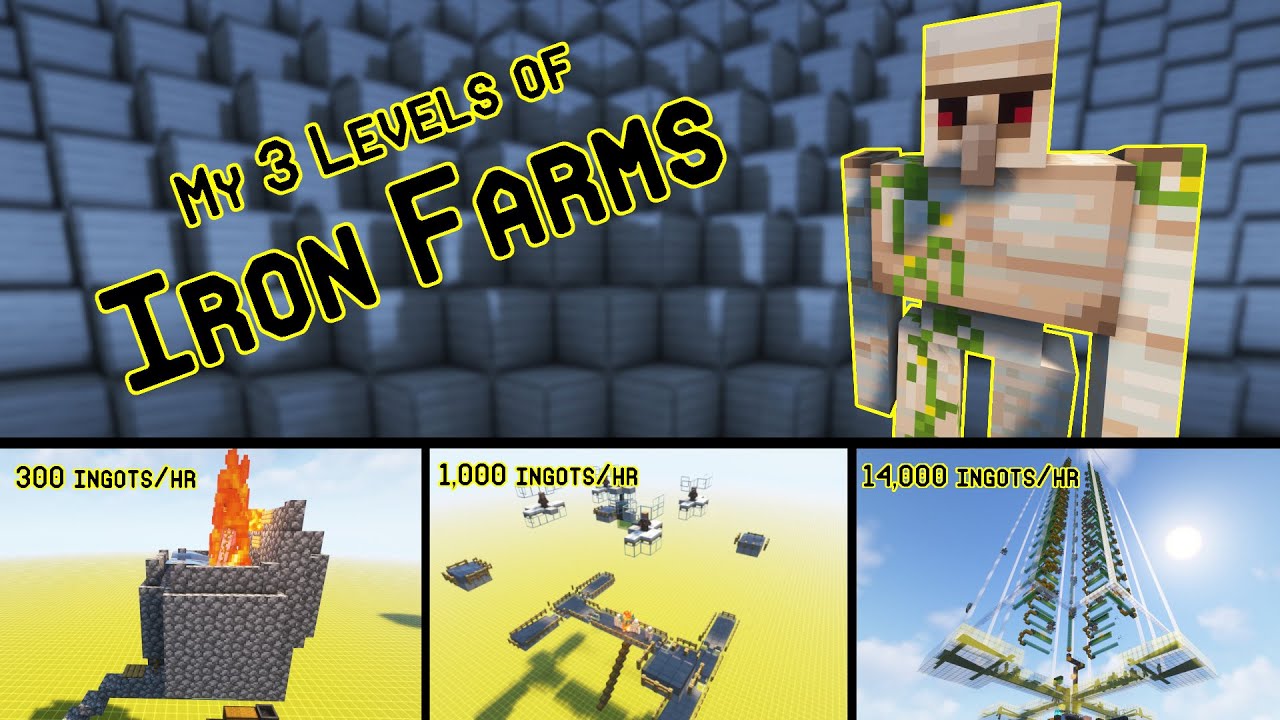 My 3 Levels of Iron Farms