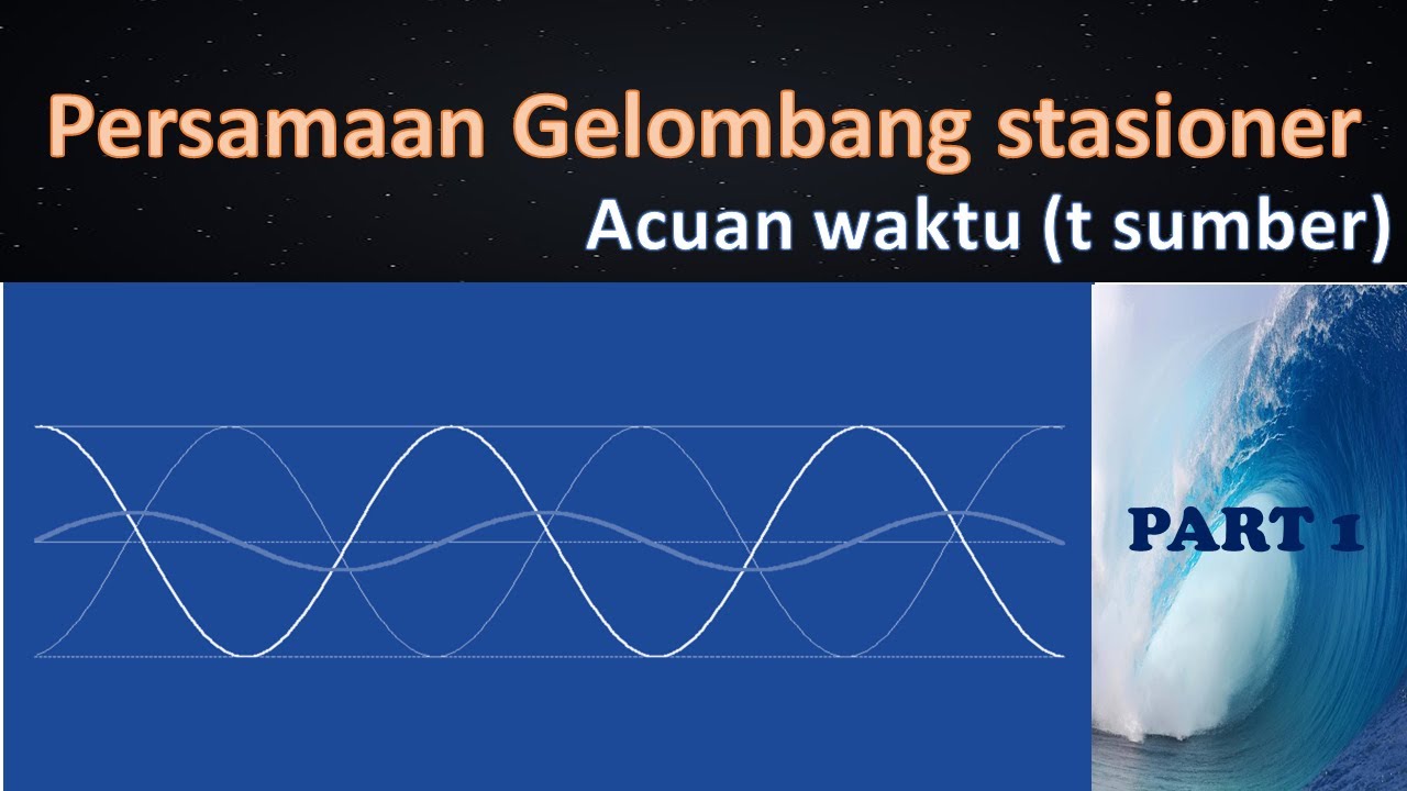 Persamaan Gelombang Stasioner untuk ujung bebas dan ujung terikat dengan waktu acuan (t sumber)