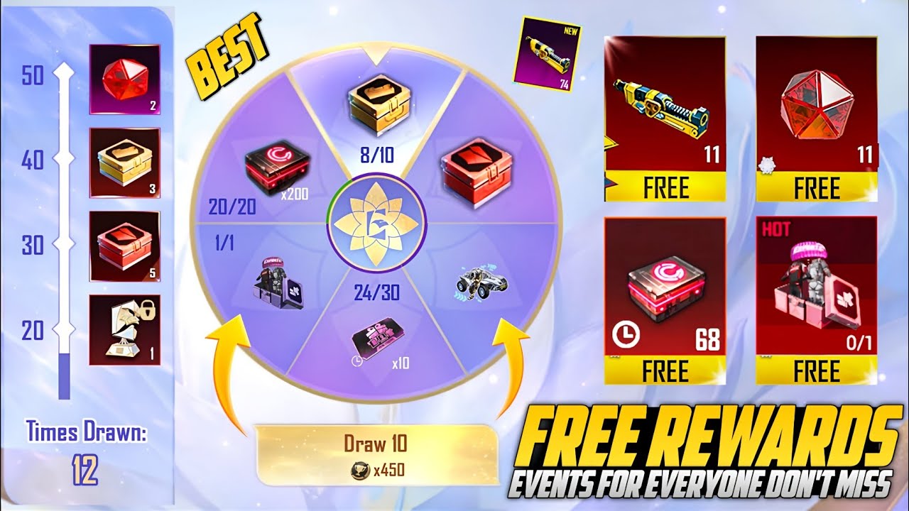 😱 New Events New Tricks | Get Free Materials Free Mythic Emblems & Cyber Week Crates | PUBGM