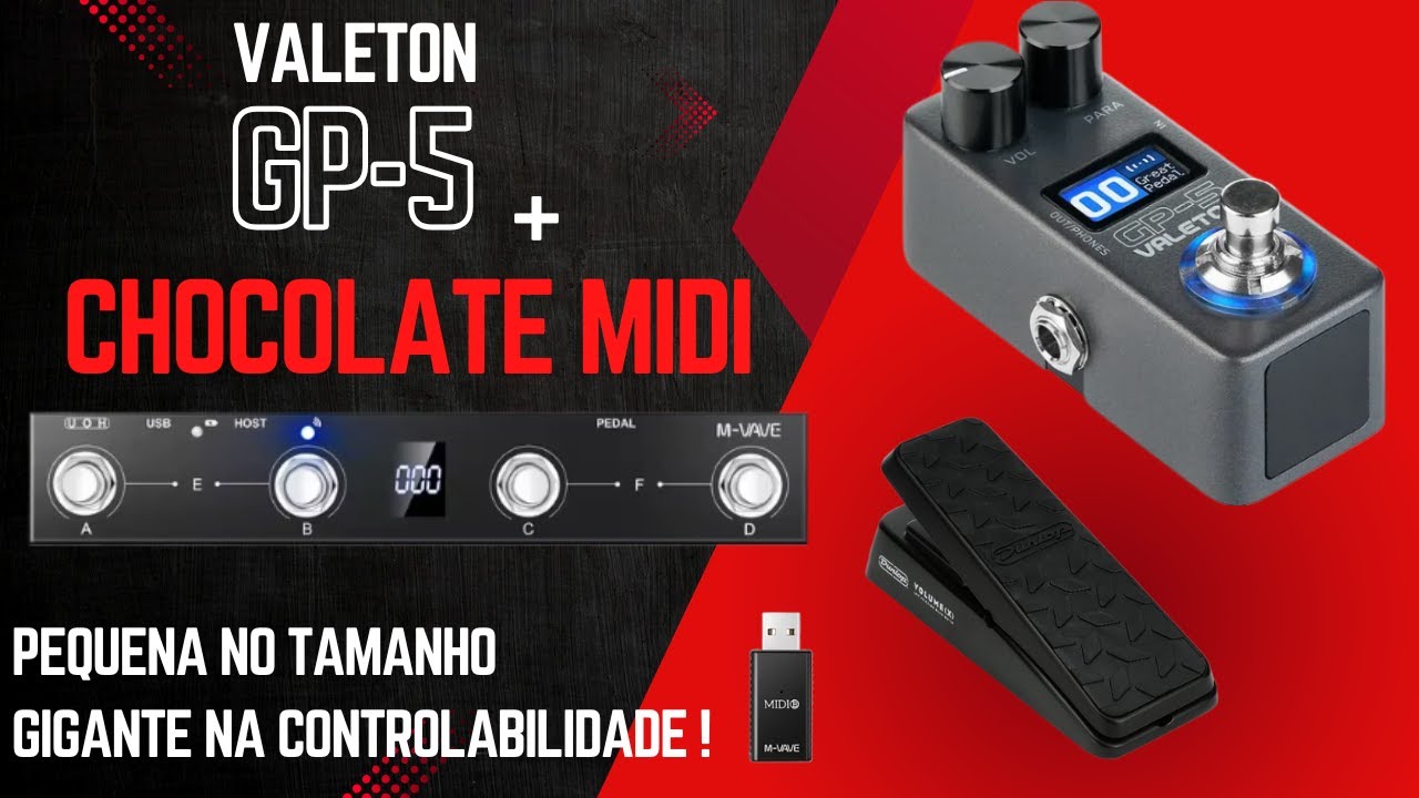 Como Usar O GP-5 Com Chocolate Midi + Pedal de Expressão !