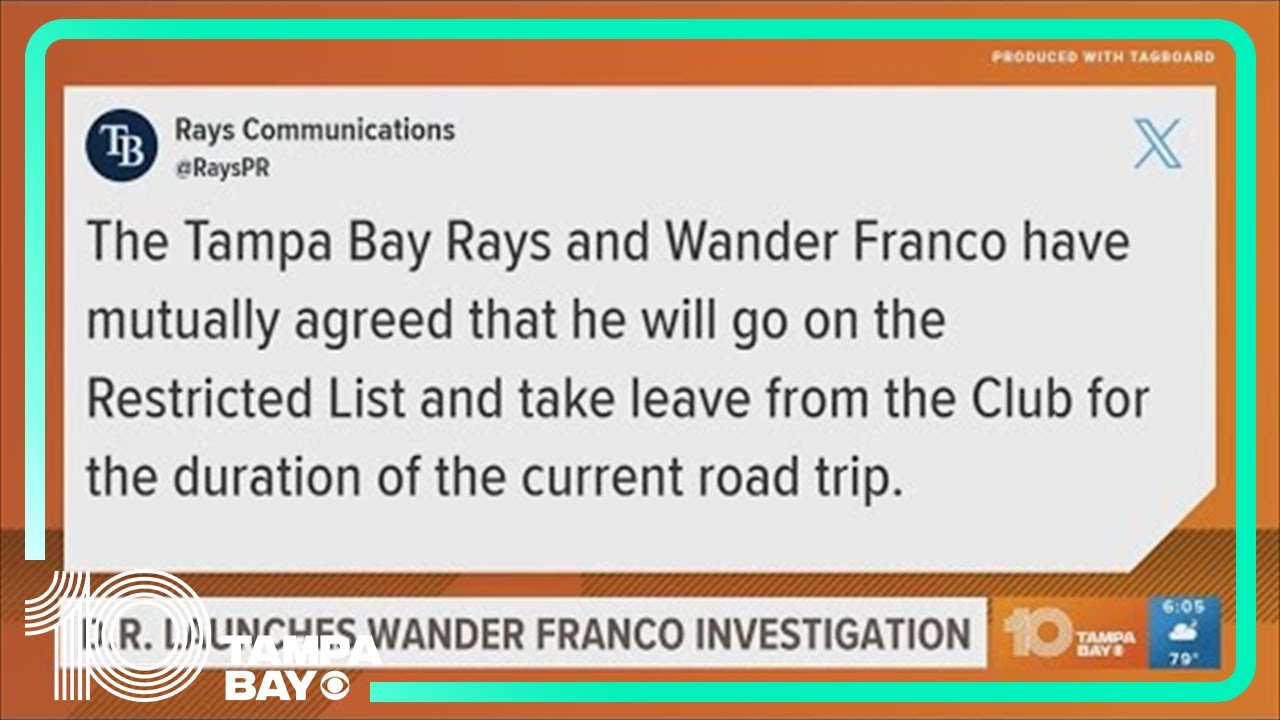 Rays' Wander Franco under investigation for alleged relationship with a minor