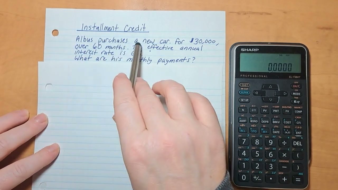 How To Calculate Monthly Payments On A Loan (Installment Credit)