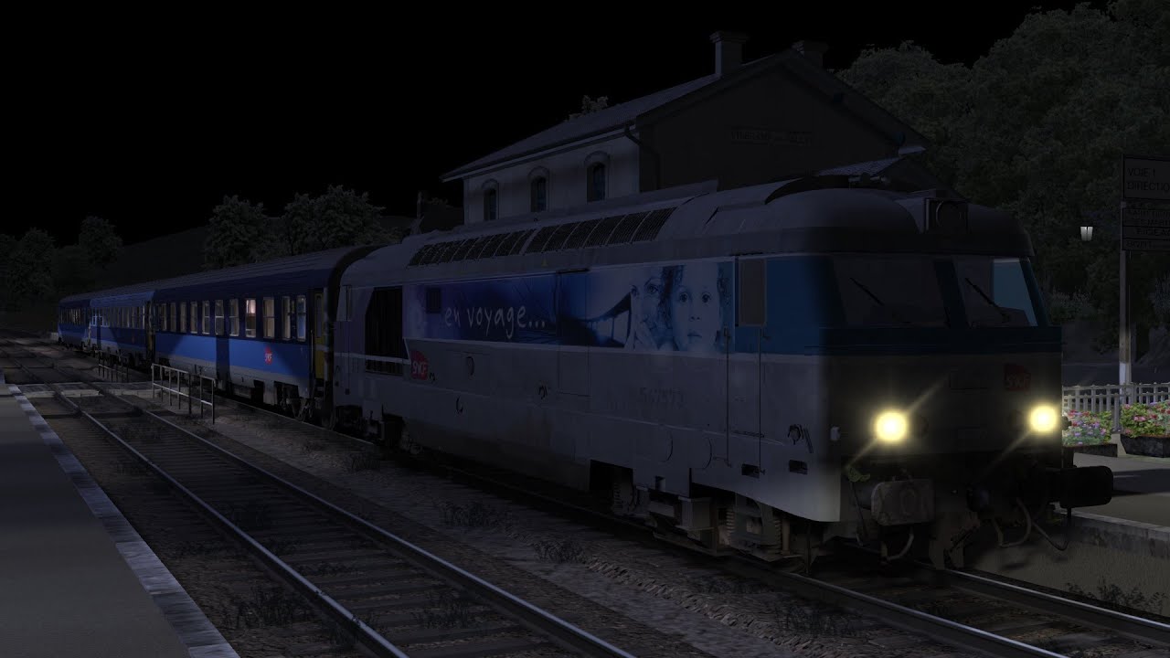 Train Simulator Classique : Train de Nuit Aurillac-Paris ! BB67400+Corail Lunea