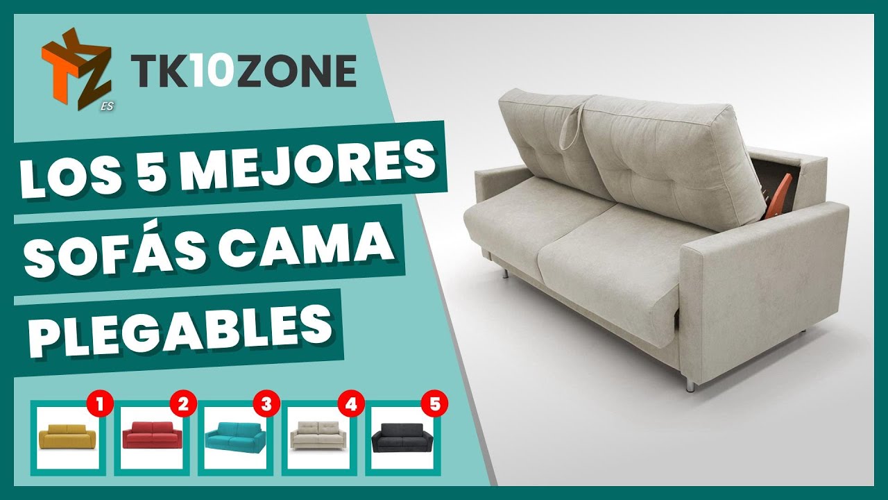 Los 5 mejores sofás cama plegables