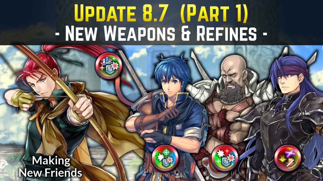 [PART 1] Shinon, Male Kris, Mustafa, & Galle New Refines (Update 8.7) | Fire Emblem Heroes Guide