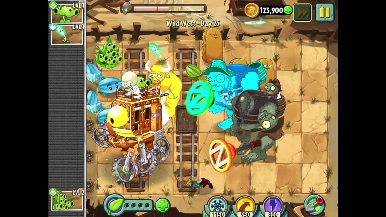 Plants vs Zombies 2 || Wild West Day 25 || Final Level