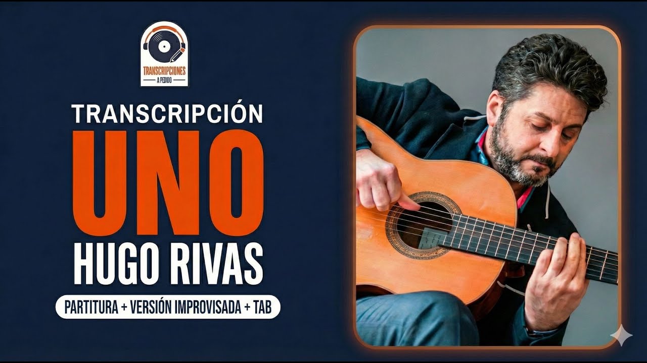 UNO (Tango) - Partitura Guitarra + TAB | Versión Hugo Rivas [Transcripción]