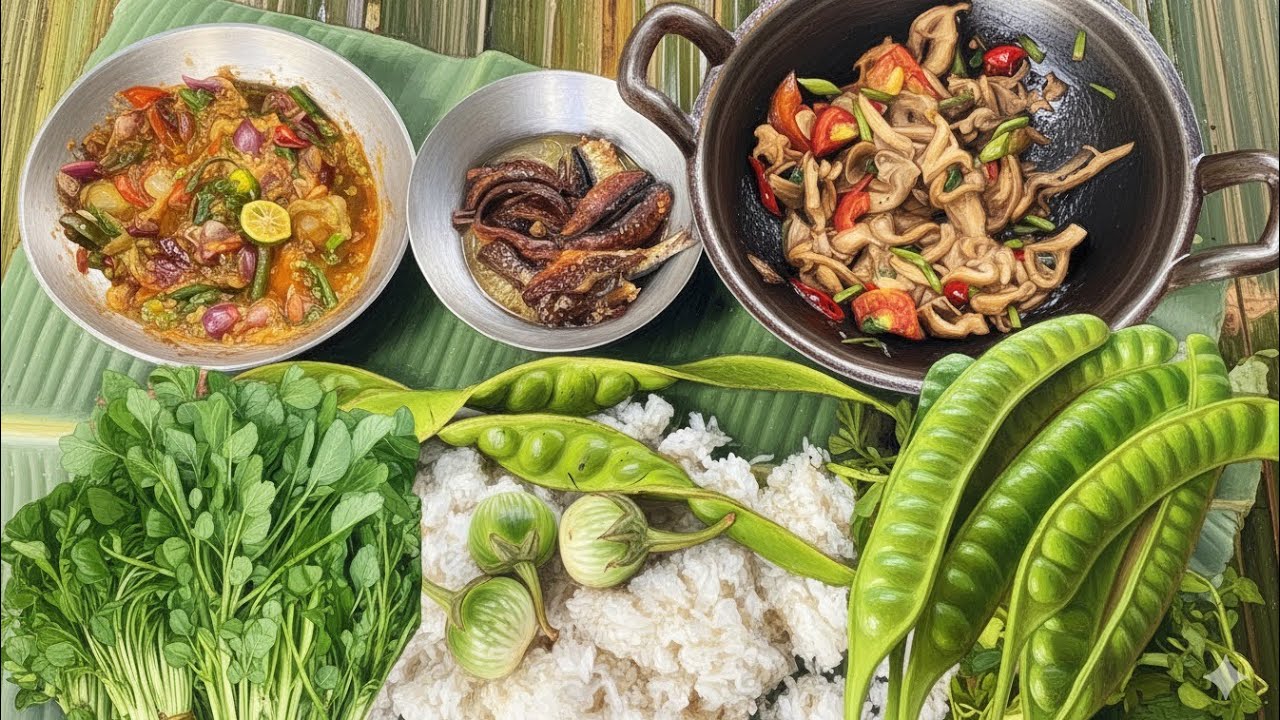 LUDES MENGGIURKAN‼️PETEY MENTAH,SAMBEL,LALABAN,OLAHAN LEZAT DI PONDOK KEBUN 