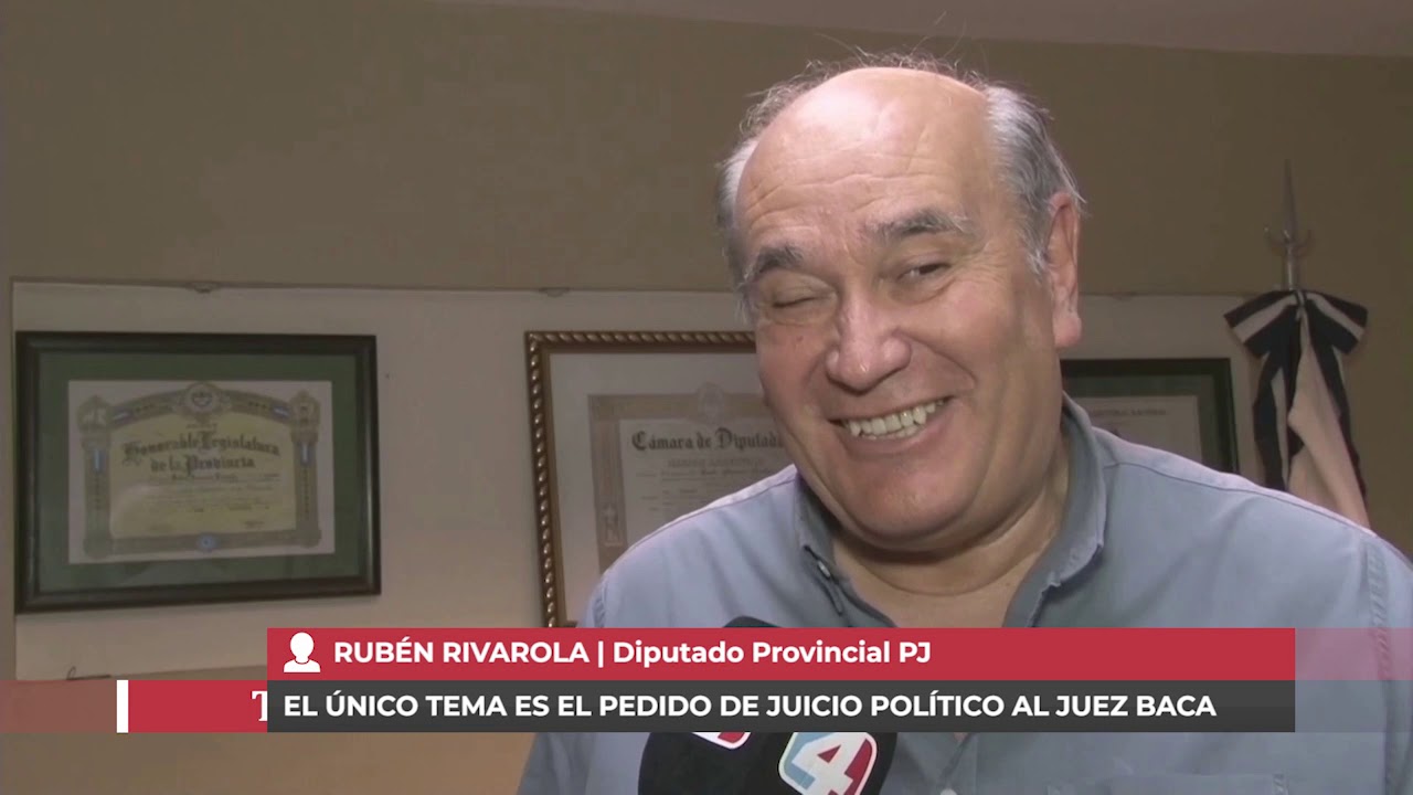 RUBEN RIVAROLA - Juicio pol&iacute;tico a Pablo Baca