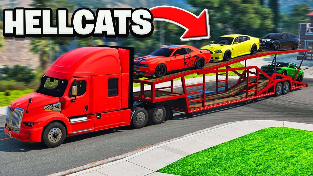 Taking my Hellcats to the TRACK - Realistic BeamNG Drive with Steering Wheel