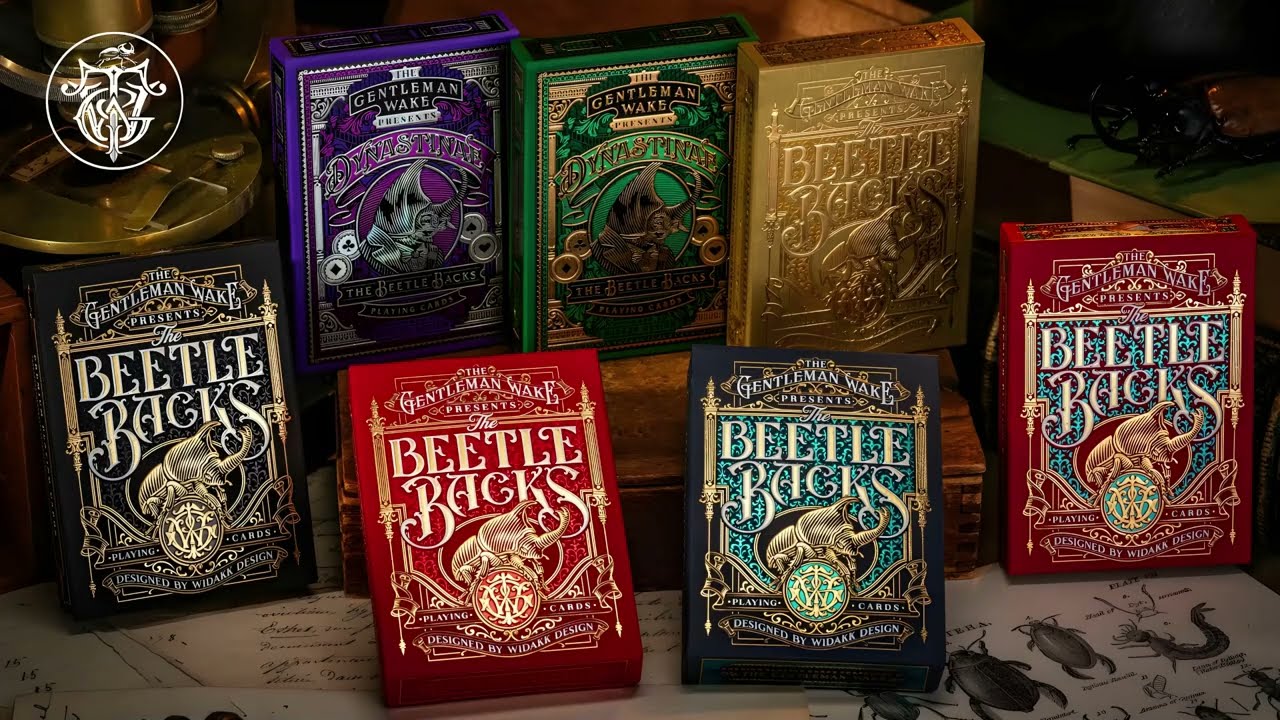 THE BEETLE BACKS PLAYING CARDS presented by The Gentleman Wake & designed by Widakk Design