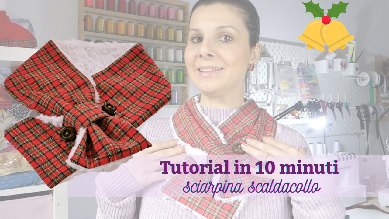 Tutorial SCIARPA SCALDACOLLO facile in 10 MINUTI! progetto veloce di cucito
