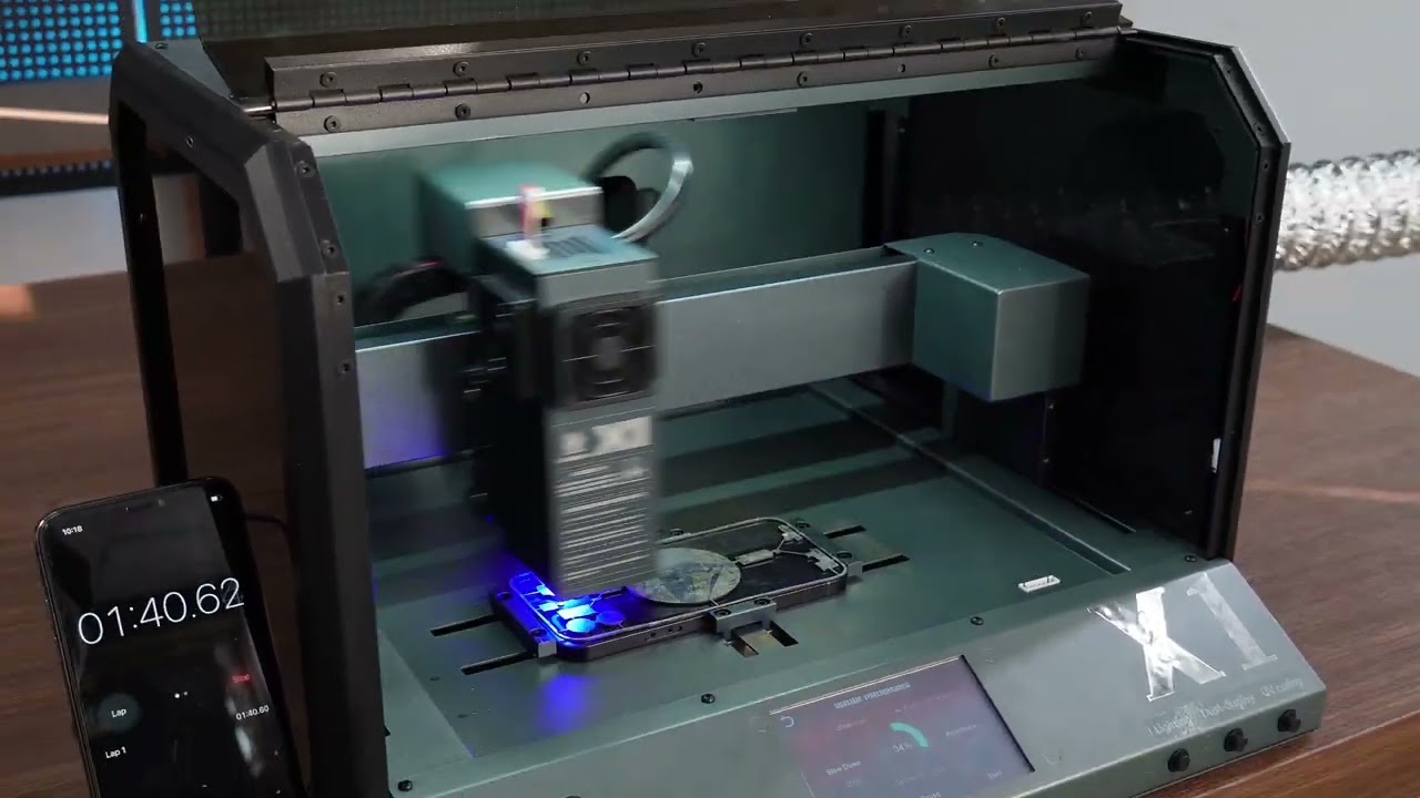 Xwitzeal X1 4-IN-1 Laser Machine for iPhone Back Glass Removal Glue#laseriphone #phonerepair