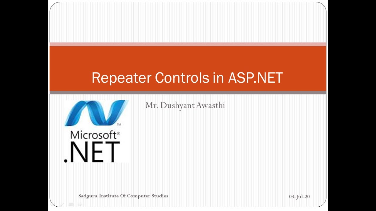 Repeater Controls in ASP NET