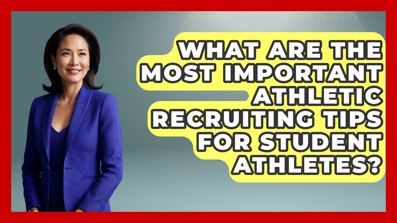 What Are the Most Important Athletic Recruiting Tips for Student Athletes?